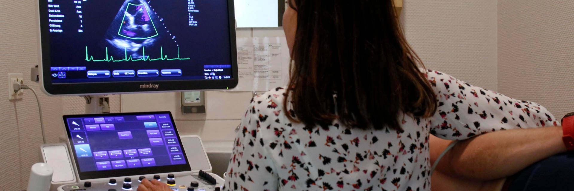 Untersuchung des Herzens in unserer Praxis